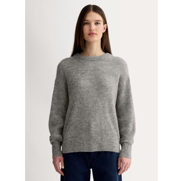 Everlane Sweaters - Everlane The Cocoon Crew in Alpaca Heather Grey L